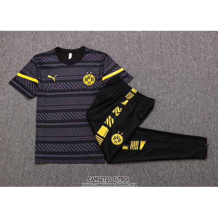 Chandal del Borussia Dortmund Manga Corta 2022/2023 Gris